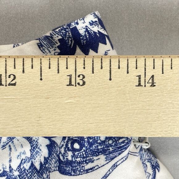 Bill Blass White Floral Print Capri Jeans Women's 8 Perfect Fit High Rise Mom - Picture 12 of 16